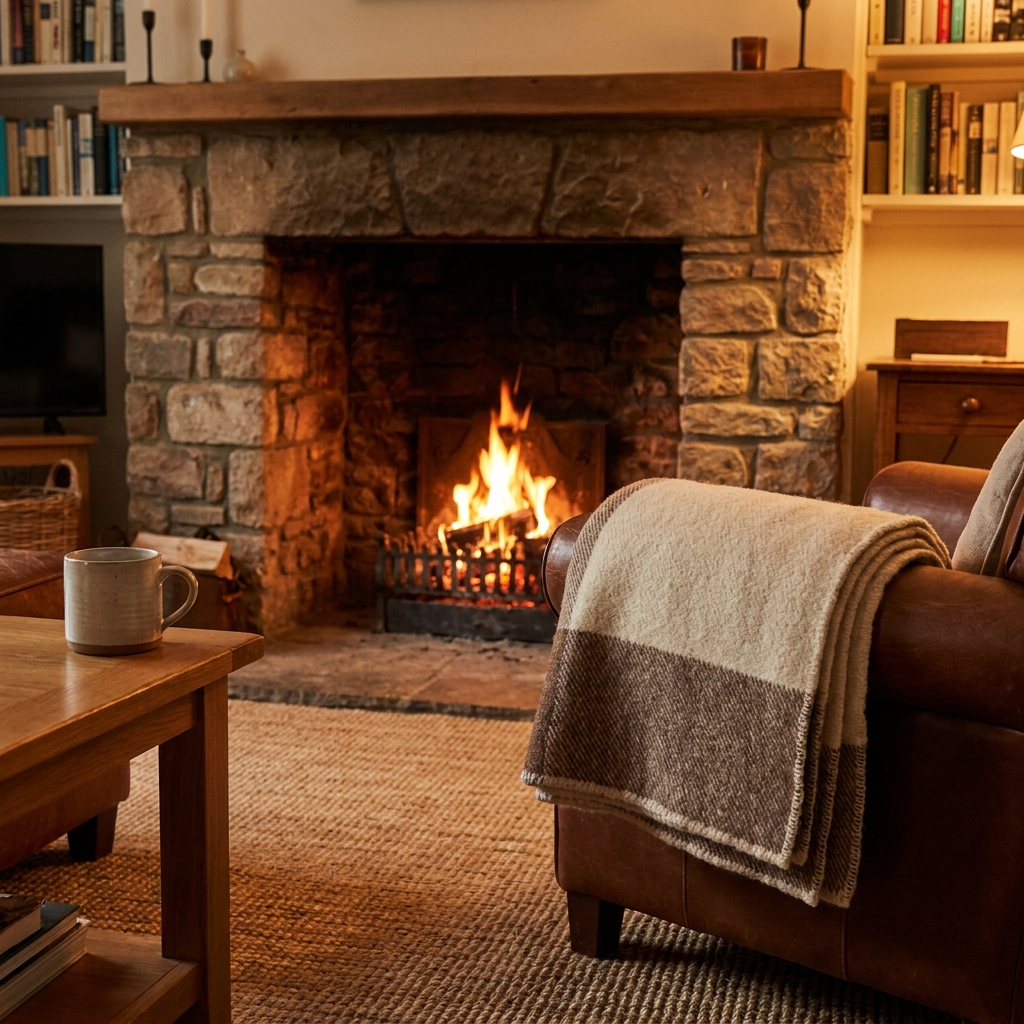 Clean fireplace